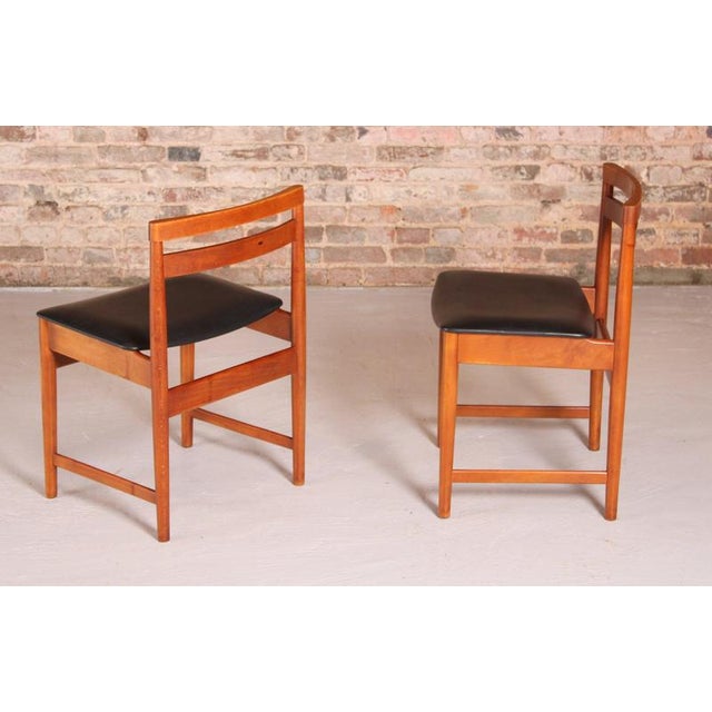 Black Mid-Century Teak Chairs, 1970s, Set of 4 For Sale - Image 8 of 11
