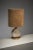 1970s Naturel Table Lamp Travertine Base Cork Shade, 1970s For Sale - Image 5 of 11