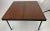 Coffee 1960s Mid-Century Modern Teak and Iron X Base Side Table For Sale - Image 8 of 9