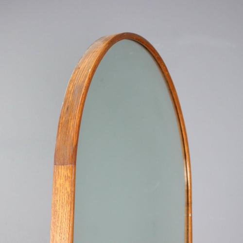 Oak Console Table with Mirror For Sale - Image 5 of 10