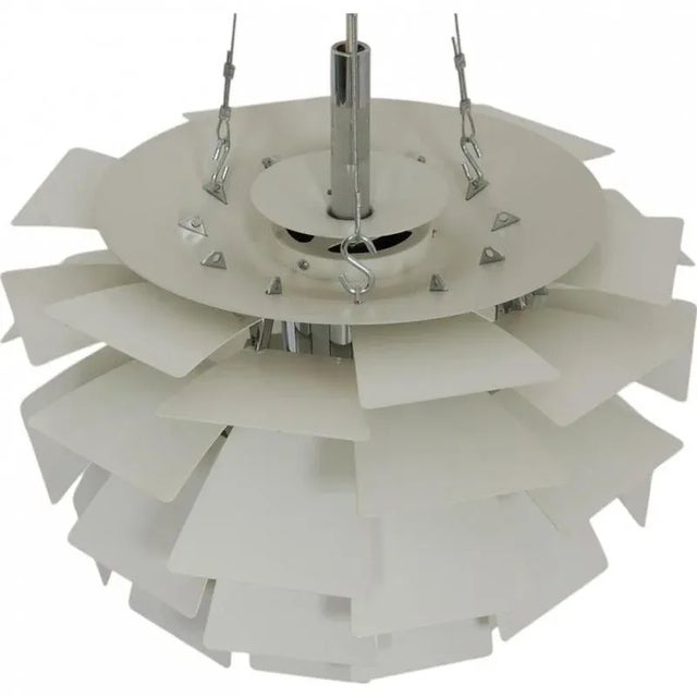 White Artichoke Lamp by Poul Henningsen for Louis Poulsen, 1950s For Sale - Image 6 of 9