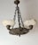 Antique Renaissance Revival Bronze and Alabaster Chandelier with Serpent Details, 1900 For Sale - Image 13 of 18