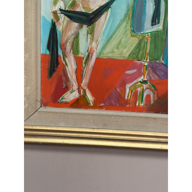 Michel Patrix, Mannequin, 1950s, Oil on Canvas, Framed For Sale - Image 17 of 18