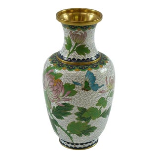 Early 20th Century Chinese Cloisonne Vase For Sale