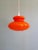 Space Age Pendant Light in Orange Opaline Glass, 1970s For Sale - Image 6 of 12