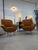 Pair of Gigi Radice armchairs, 1970s, reupholstered with stain-resistant bouclé fabric, perfectly restored This piece is...