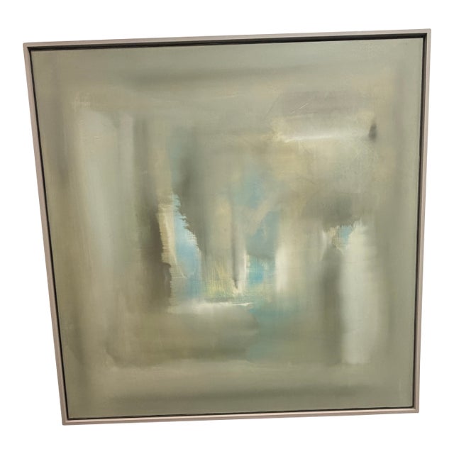 Large Original Abstract Painting – 52” X 48” Framed Contemporary Artwork For Sale