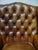 1960s Mid-Century Cognac Leather Chesterfield Wingback Armchair, 1960s For Sale - Image 5 of 14