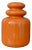 Italian Orange Vase, 1960s For Sale