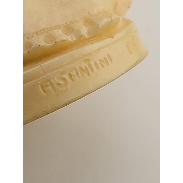 Vintage A. Santini Sculpture Colonial Victorian Man Woman Couple Signed Italy For Sale - Image 13 of 13