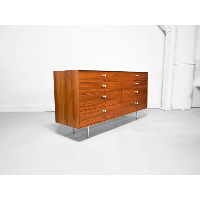 George Nelson George Nelson Thin Edge 8-Drawer Dresser in Walnut For Sale - Image 4 of 14