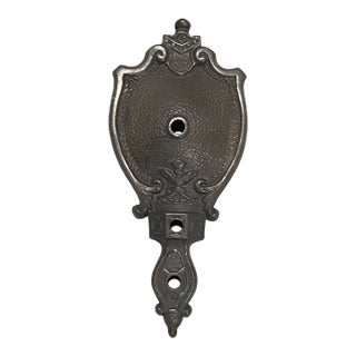 Antique Neoclassical Sconce Plate Base Part Single Arm For Sale