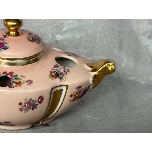 Antique French Porcelain Inkwell For Sale - Image 9 of 17