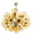 21st Century Ovale Natural Brass Amber Bubbles Murano Sputnik Chandelier by Fabio LTD For Sale