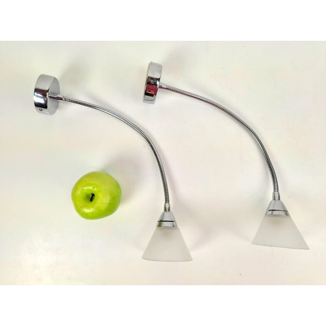 Postmodern Flexible Gooseneck Wall Light from Alva-Line, Italy, 1970s, Set of 2 For Sale - Image 4 of 10