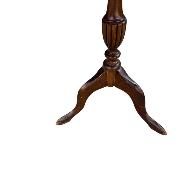 Antique-Style Tripod Pedestal Wine Table, 1950s For Sale - Image 3 of 9