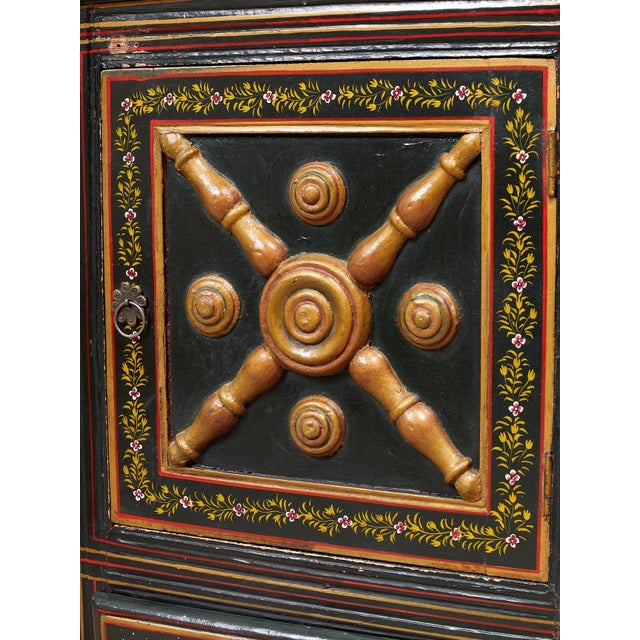 Mid 20th Century Rajasthan Chest Cabinet For Sale - Image 4 of 9