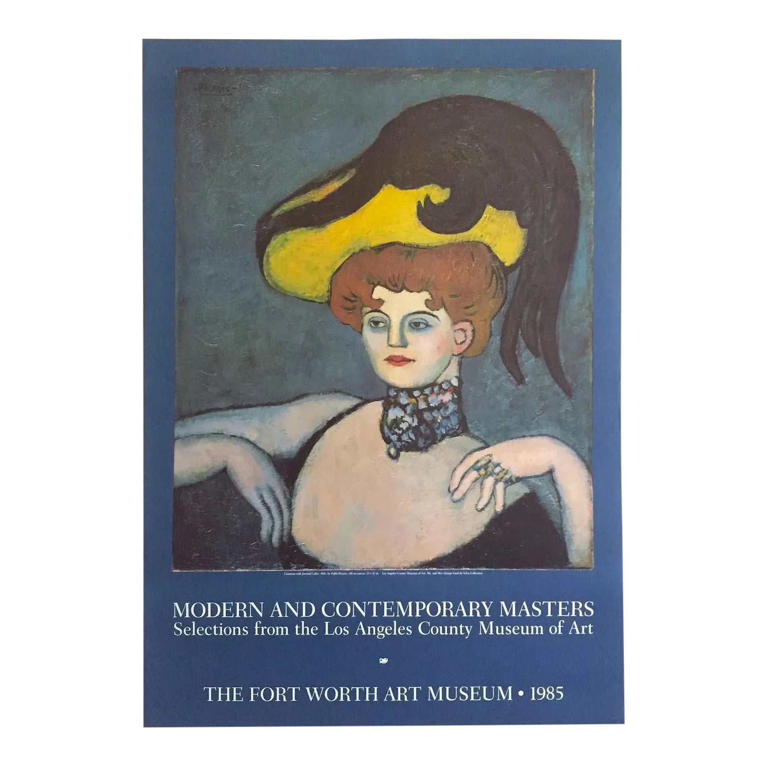 PABLO PICASSO/types 1981-1985 廃盤CD 帯付 Pablo Picasso Vintage 1985 Lithograph Print Exhibition Poster