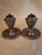 American Pair Antique Pewter Whale Oil Finger Lamps Single Tube Drop Burners C. 1830-1850 For Sale - Image 3 of 18