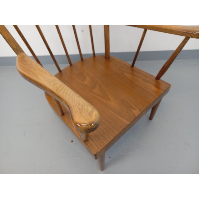 Vintage Baumann Wooden Armchair, 1960s For Sale - Image 9 of 14