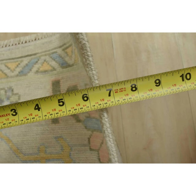 Anatolia Rug 9′ X 12’3” Gray Wool Modern Hand-Knotted Oriental Carpet For Sale - Image 13 of 15