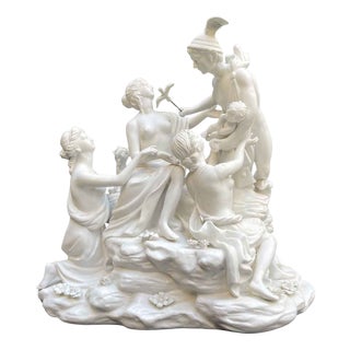 Biscuit Porcelain Centerpiece, Early 1900s For Sale