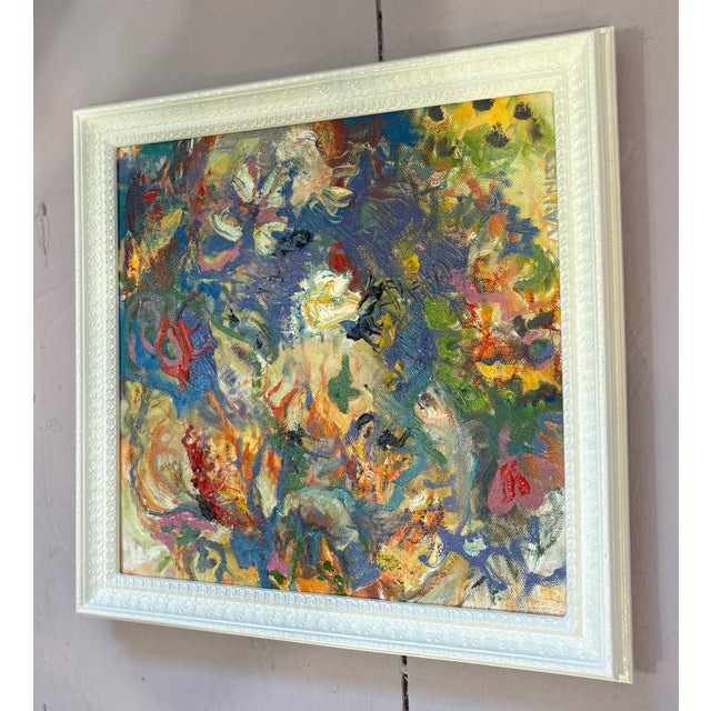 2020s ‘Sunshine’, Abstract Oil Painting, Framed Art, by Van Ness For Sale - Image 5 of 7