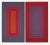 Richard Anuszkiewicz 1977 Pair of Modern Abstract Richard Joseph Anuszkiewicz Screenprints "Works Blue to Red Portal and Red to Blue Portal" on Masonite For Sale - Image 4 of 4
