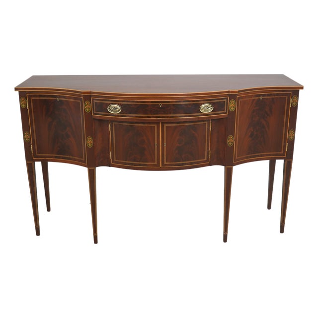 Pothast Bros. Mahogany Federal Style Sideboard For Sale