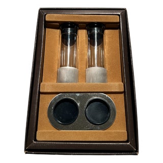 Cylindrical Oil and Vinegar Set by Cini & Nils for Studio Opi, 1970s, Set of 2 For Sale