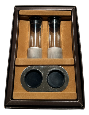 Cylindrical Oil and Vinegar Set by Cini & Nils for Studio Opi, 1970s, Set of 2