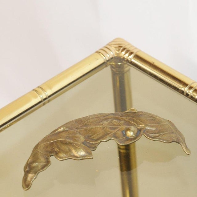 Meiji Japanese Bronze Crescent-Shaped Tray For Sale - Image 5 of 8