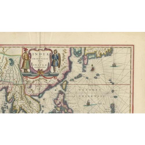 Paper Antique Maps of Indonesia and Moluccas from Blaeu, 1642, Set of 2 For Sale - Image 7 of 14