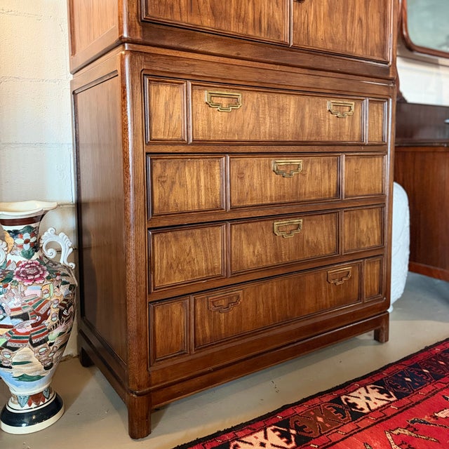 1970s Vintage Gentleman's Chest of Drawers by Thomasville Furniture For Sale - Image 5 of 10