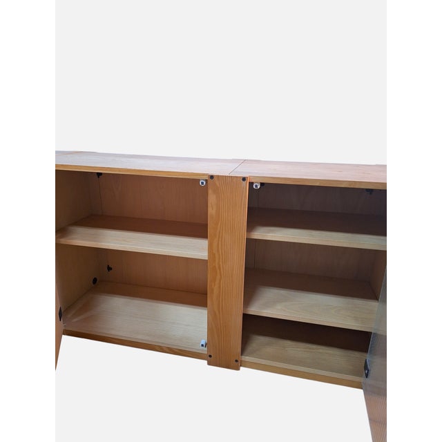 Wood Modernist Sideboard from the Carioca Series by Roberto Pamio and Renato Toso for Stilwood, Italy, 1970s For Sale - Image 7 of 11