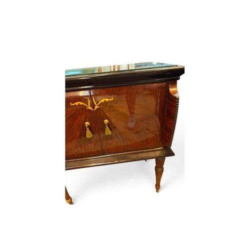 Art Deco Chest of Drawers with Mirror and Nightstands, Italy, 1930s, Set of 3 For Sale - Image 17 of 18