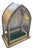 20th Century Neo-Gothic Eclectic Display Case in Wood and Glass with Decorative Plasterwork, 1890s For Sale