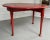 Wood Antique 19th Century Georgian Chinoiserie Scarlet Red Lacquer Drop Leaf Dining Table For Sale - Image 7 of 13