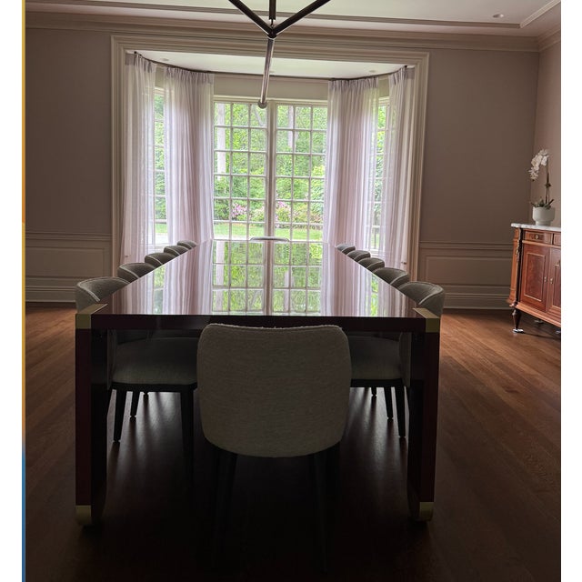 Custom Contemporary French Inspired Dining Table For Sale - Image 11 of 12