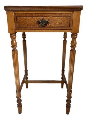 1920's Antique Grand Rapids "Sligh" Furniture Company Tiger Maple Side Table