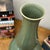 Green Glazed Ceramic Vase with Bold Long-Necked Silhouette For Sale - Image 9 of 9