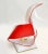 Red & White Acrylic Sculptural Table Lamp by Acrylic Design White Opaline Glass For Sale - Image 9 of 13