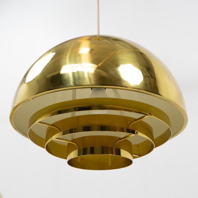 Metal Brass Pendants from Vereinigte Werkstätten München, Germany, 1970s, Set of 2 For Sale - Image 7 of 15