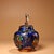This is a striking and vibrant cloisonné enamel teapot, featuring intricate, multi-colored artwork. The body is covered in...