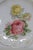 Leuchtenburg Germany Rose Raised Design Scalloped Edge 4592b For Sale - Image 4 of 13
