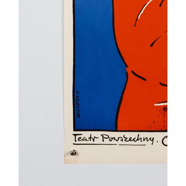 Blue Rest After the Run Theatre Post from Waldemar Świerzy, 1976 For Sale - Image 8 of 9