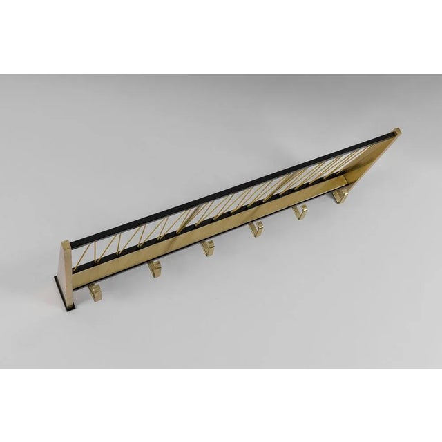Mid-Century Modern Brass Coat Rack, Austria, 1950s, in Very Good conditions. Designed 1950 to 1959