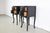 Black Antique French Rococo Style Black Lacquered Nightstands, a Pair For Sale - Image 8 of 13