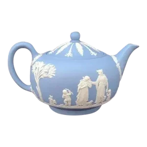 Wedgwood Blue Jasperware Teapot