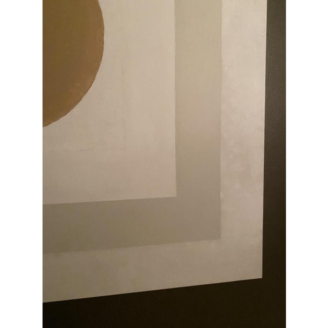 Contemporary geometric painting on canvas. Unframed. This piece features a neutral palette and unique subtle variation....
